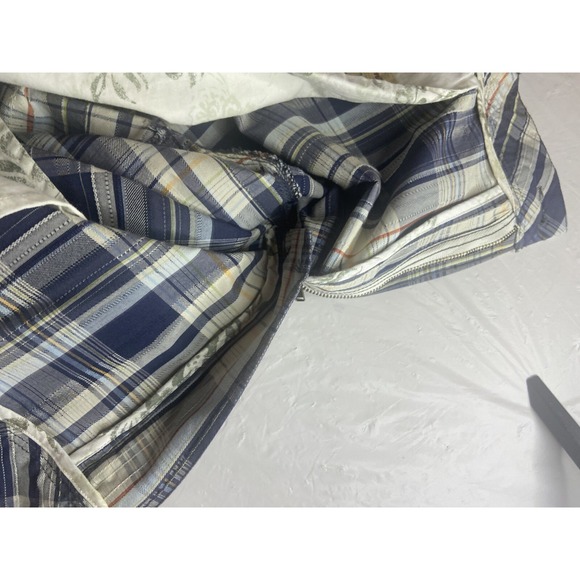 Men's‎ Tommy Bahama Blue Plaid Relaxed Textured Silk Blend Golf Shorts- Size 38 - Picture 13 of 13